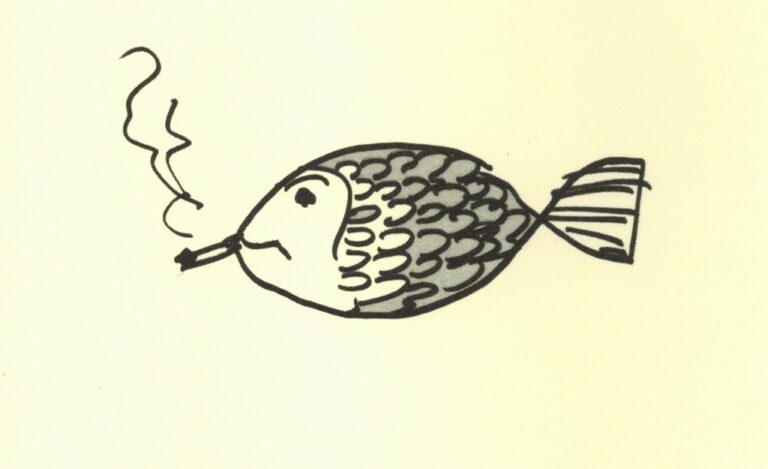Lena Kitsopoulou, Fisch, Zeichnung