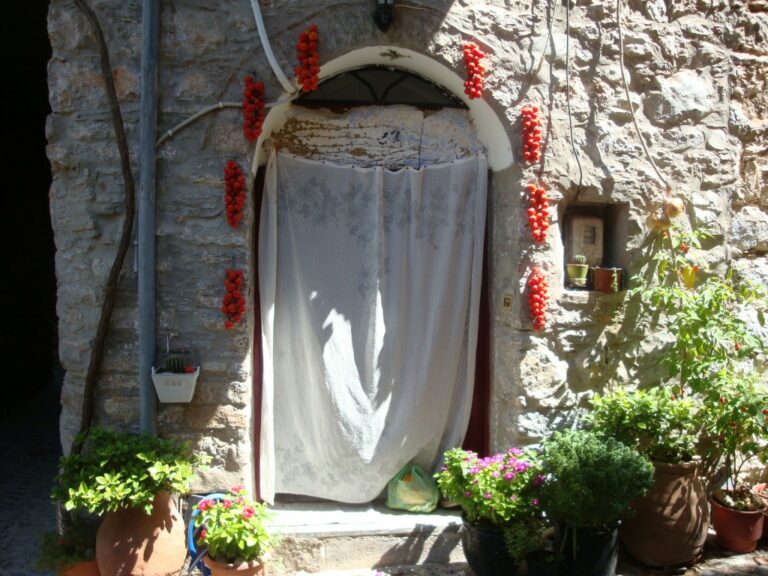 Getrocknete Kirschtomaten in Mesta, Chios