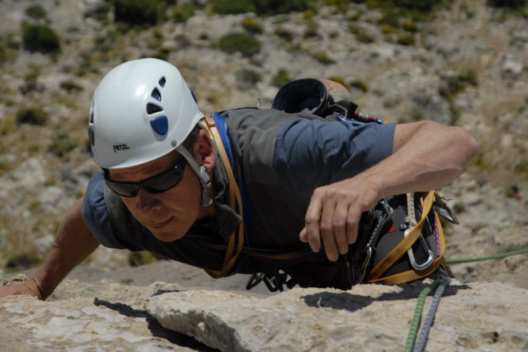Kletterer im Felsen